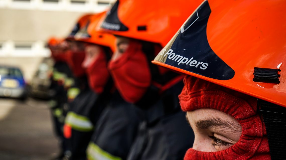 Sapeurs-pompiers de la Marne en tenue d'intervention