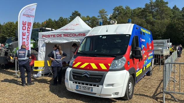 Poste de secours de l'Union lors d'une manifestation publique